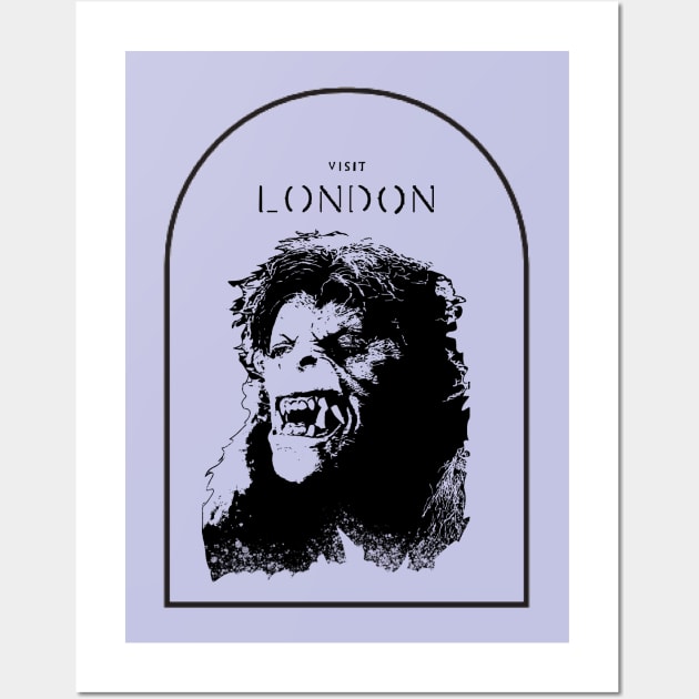 American werewolf in London tribute Wall Art by Jldigitalcreations